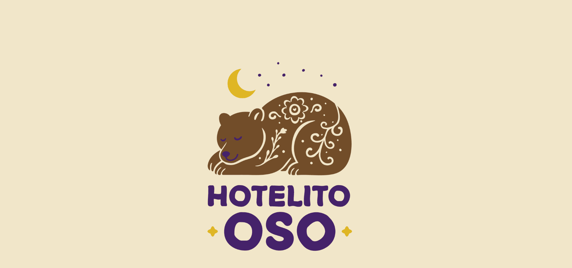 A stylized sleeping bear logo with the text "HOTELITO OSO" beneath it.